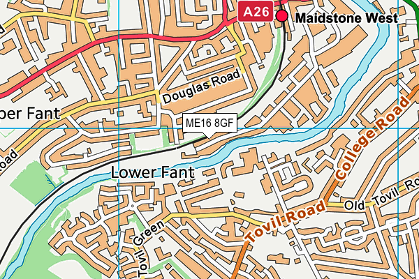 ME16 8GF map - OS VectorMap District (Ordnance Survey) ME16 8GF map - OS VectorMap District (Ordnance Survey)