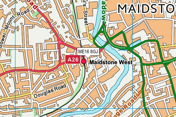 ME16 8GJ map - OS VectorMap District (Ordnance Survey) ME16 8GJ map - OS VectorMap District (Ordnance Survey)