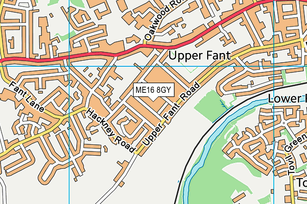 ME16 8GY map - OS VectorMap District (Ordnance Survey) ME16 8GY map - OS VectorMap District (Ordnance Survey)