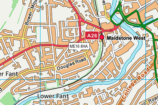 ME16 8HA map - OS VectorMap District (Ordnance Survey) ME16 8HA map - OS VectorMap District (Ordnance Survey)
