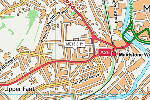 ME16 8HY map - OS VectorMap District (Ordnance Survey)