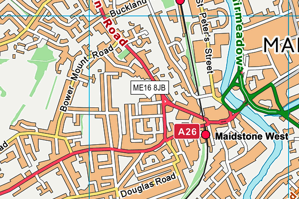 ME16 8JB map - OS VectorMap District (Ordnance Survey) ME16 8JB map - OS VectorMap District (Ordnance Survey)