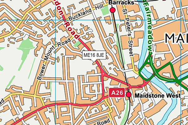 ME16 8JE map - OS VectorMap District (Ordnance Survey) ME16 8JE map - OS VectorMap District (Ordnance Survey)