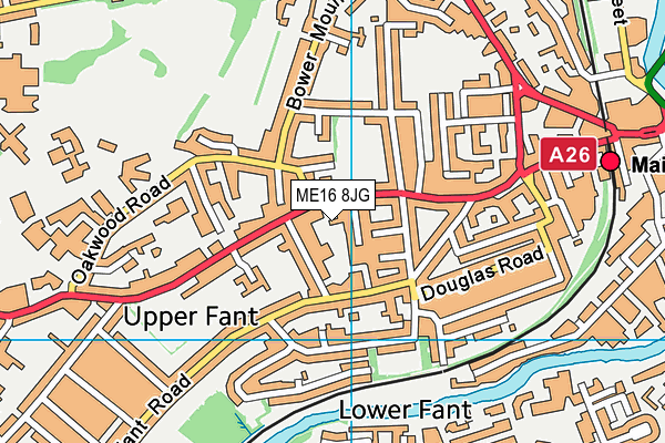 ME16 8JG map - OS VectorMap District (Ordnance Survey)