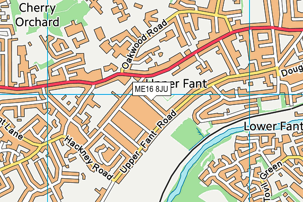 ME16 8JU map - OS VectorMap District (Ordnance Survey)