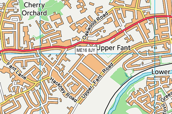 ME16 8JY map - OS VectorMap District (Ordnance Survey) ME16 8JY map - OS VectorMap District (Ordnance Survey)
