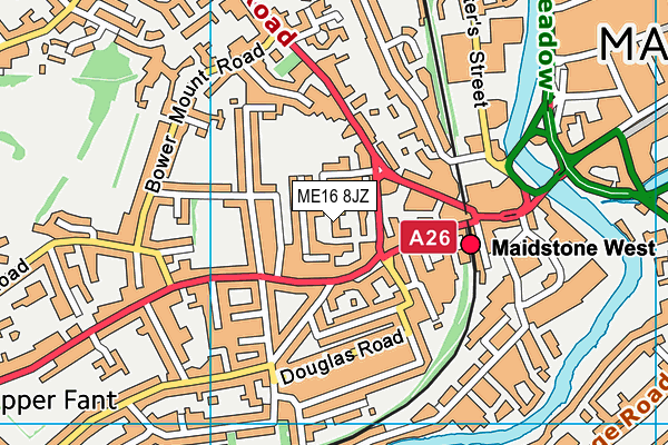 ME16 8JZ map - OS VectorMap District (Ordnance Survey) ME16 8JZ map - OS VectorMap District (Ordnance Survey)