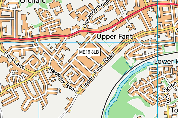 ME16 8LB map - OS VectorMap District (Ordnance Survey) ME16 8LB map - OS VectorMap District (Ordnance Survey)