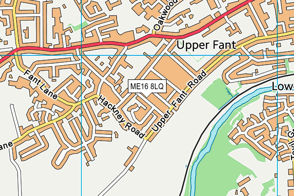 ME16 8LQ map - OS VectorMap District (Ordnance Survey)