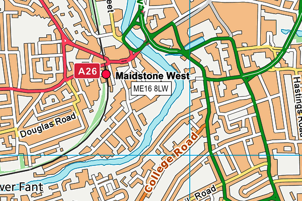 ME16 8LW map - OS VectorMap District (Ordnance Survey) ME16 8LW map - OS VectorMap District (Ordnance Survey)
