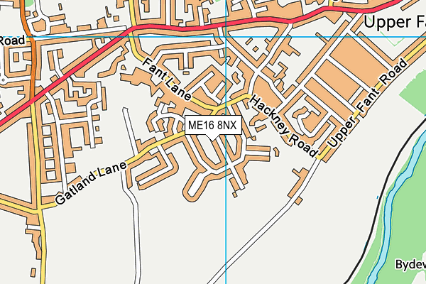ME16 8NX map - OS VectorMap District (Ordnance Survey) ME16 8NX map - OS VectorMap District (Ordnance Survey)