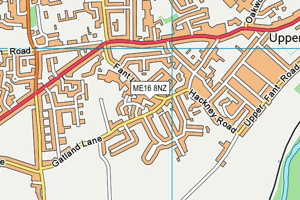 ME16 8NZ map - OS VectorMap District (Ordnance Survey) ME16 8NZ map - OS VectorMap District (Ordnance Survey)