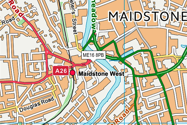 ME16 8PB map - OS VectorMap District (Ordnance Survey) ME16 8PB map - OS VectorMap District (Ordnance Survey)