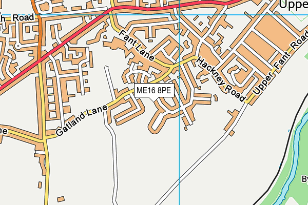 ME16 8PE map - OS VectorMap District (Ordnance Survey) ME16 8PE map - OS VectorMap District (Ordnance Survey)