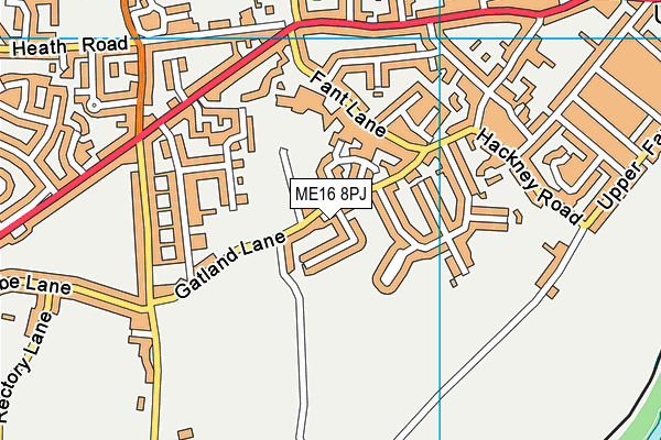 ME16 8PJ map - OS VectorMap District (Ordnance Survey) ME16 8PJ map - OS VectorMap District (Ordnance Survey)