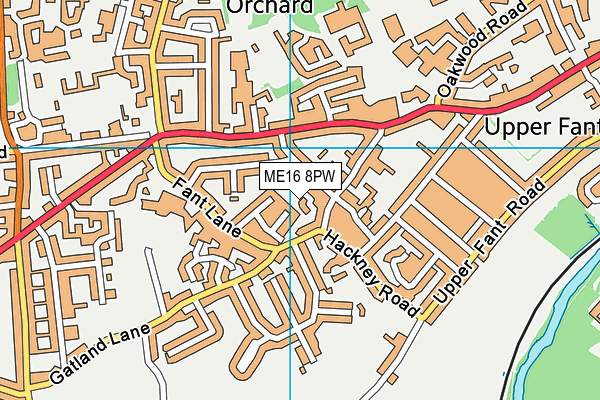 ME16 8PW map - OS VectorMap District (Ordnance Survey) ME16 8PW map - OS VectorMap District (Ordnance Survey)