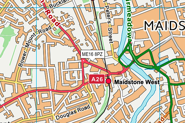ME16 8PZ map - OS VectorMap District (Ordnance Survey) ME16 8PZ map - OS VectorMap District (Ordnance Survey)
