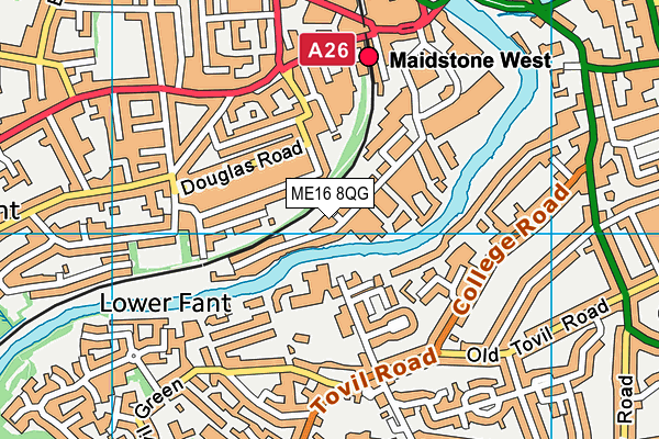ME16 8QG map - OS VectorMap District (Ordnance Survey) ME16 8QG map - OS VectorMap District (Ordnance Survey)