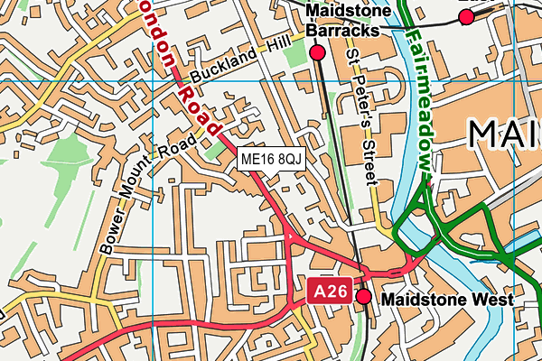 ME16 8QJ map - OS VectorMap District (Ordnance Survey) ME16 8QJ map - OS VectorMap District (Ordnance Survey)