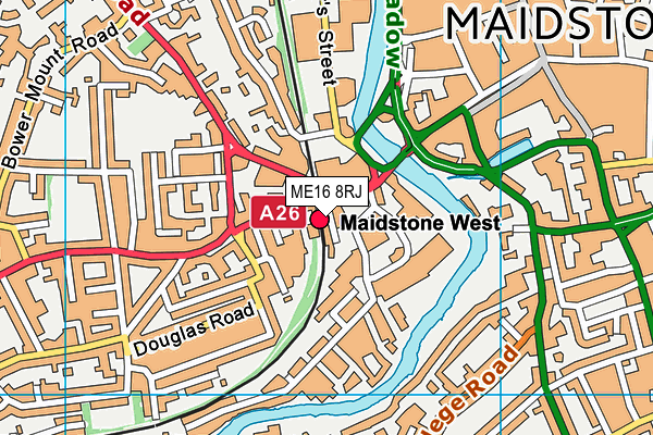 ME16 8RJ map - OS VectorMap District (Ordnance Survey) ME16 8RJ map - OS VectorMap District (Ordnance Survey)