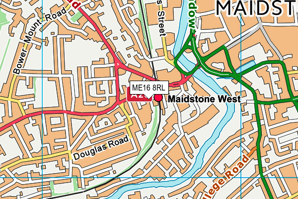 ME16 8RL map - OS VectorMap District (Ordnance Survey) ME16 8RL map - OS VectorMap District (Ordnance Survey)