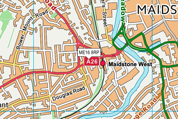 ME16 8RP map - OS VectorMap District (Ordnance Survey) ME16 8RP map - OS VectorMap District (Ordnance Survey)