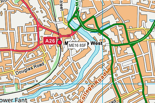 ME16 8SF map - OS VectorMap District (Ordnance Survey)