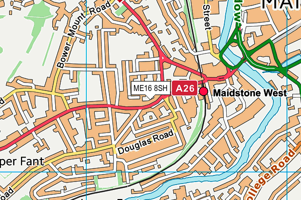 ME16 8SH map - OS VectorMap District (Ordnance Survey)
