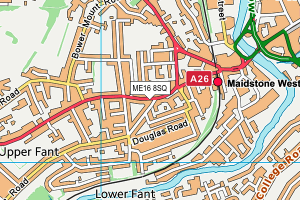 ME16 8SQ map - OS VectorMap District (Ordnance Survey) ME16 8SQ map - OS VectorMap District (Ordnance Survey)