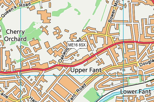 ME16 8SX map - OS VectorMap District (Ordnance Survey) ME16 8SX map - OS VectorMap District (Ordnance Survey)