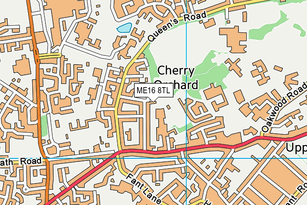 ME16 8TL map - OS VectorMap District (Ordnance Survey) ME16 8TL map - OS VectorMap District (Ordnance Survey)