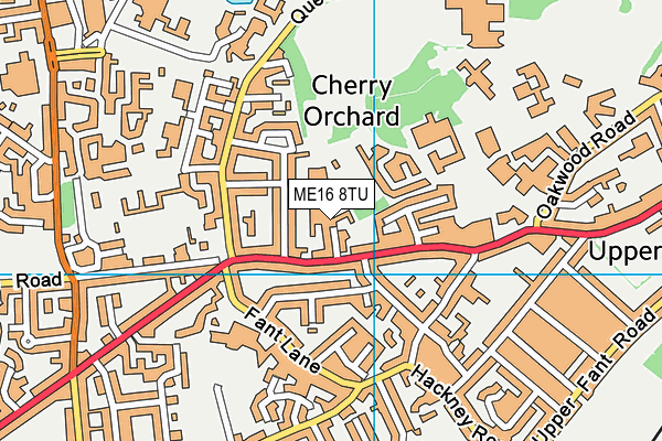 ME16 8TU map - OS VectorMap District (Ordnance Survey) ME16 8TU map - OS VectorMap District (Ordnance Survey)