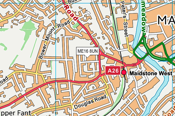 ME16 8UN map - OS VectorMap District (Ordnance Survey) ME16 8UN map - OS VectorMap District (Ordnance Survey)