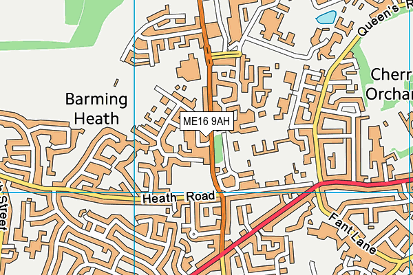 ME16 9AH map - OS VectorMap District (Ordnance Survey) ME16 9AH map - OS VectorMap District (Ordnance Survey)
