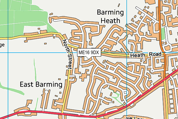 ME16 9DX map - OS VectorMap District (Ordnance Survey) ME16 9DX map - OS VectorMap District (Ordnance Survey)