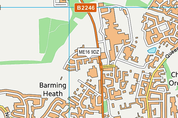 ME16 9DZ map - OS VectorMap District (Ordnance Survey) ME16 9DZ map - OS VectorMap District (Ordnance Survey)