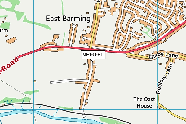 ME16 9ET map - OS VectorMap District (Ordnance Survey) ME16 9ET map - OS VectorMap District (Ordnance Survey)