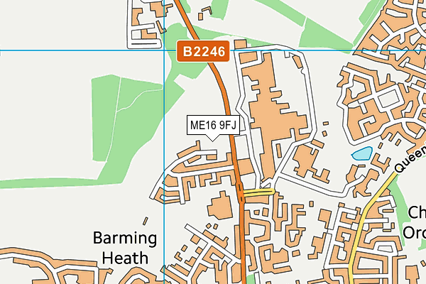 ME16 9FJ map - OS VectorMap District (Ordnance Survey) ME16 9FJ map - OS VectorMap District (Ordnance Survey)