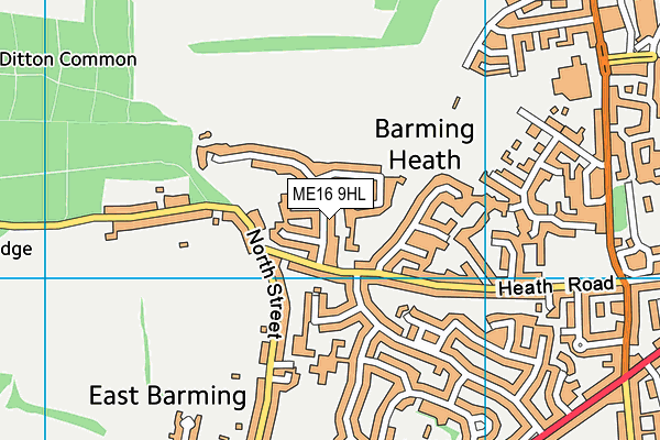 ME16 9HL map - OS VectorMap District (Ordnance Survey) ME16 9HL map - OS VectorMap District (Ordnance Survey)