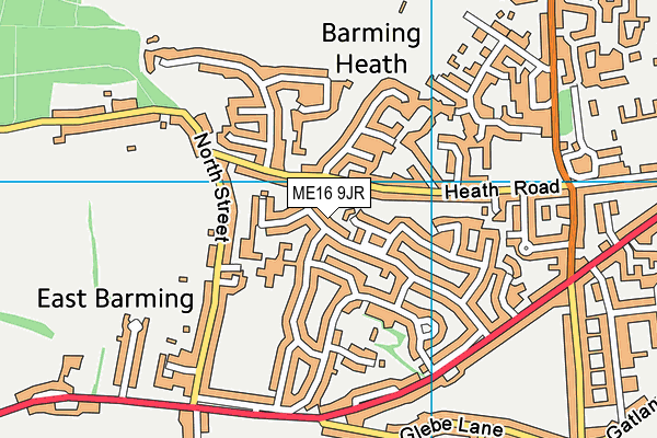 ME16 9JR map - OS VectorMap District (Ordnance Survey) ME16 9JR map - OS VectorMap District (Ordnance Survey)