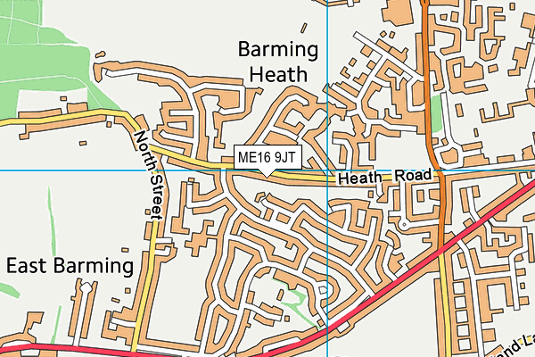 ME16 9JT map - OS VectorMap District (Ordnance Survey) ME16 9JT map - OS VectorMap District (Ordnance Survey)