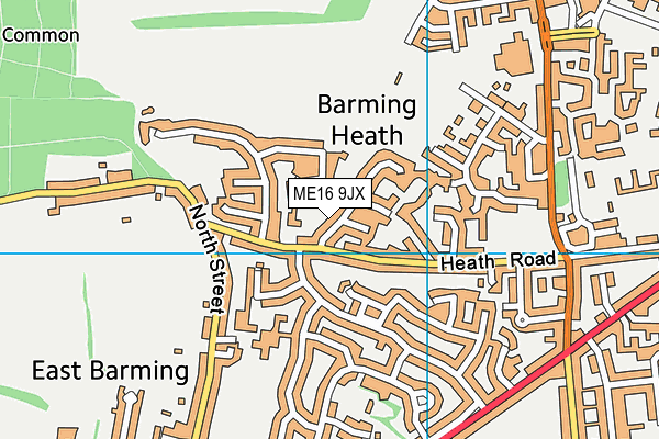 ME16 9JX map - OS VectorMap District (Ordnance Survey) ME16 9JX map - OS VectorMap District (Ordnance Survey)