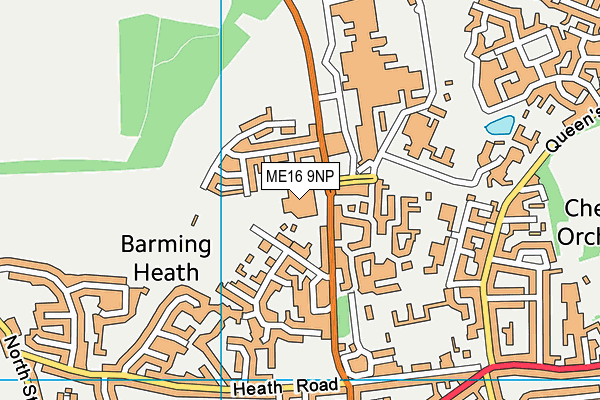 ME16 9NP map - OS VectorMap District (Ordnance Survey) ME16 9NP map - OS VectorMap District (Ordnance Survey)