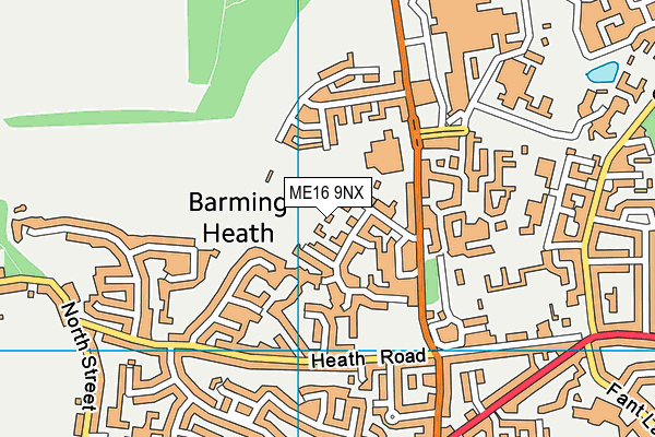 ME16 9NX map - OS VectorMap District (Ordnance Survey) ME16 9NX map - OS VectorMap District (Ordnance Survey)