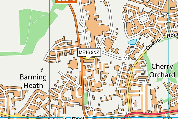 ME16 9NZ map - OS VectorMap District (Ordnance Survey) ME16 9NZ map - OS VectorMap District (Ordnance Survey)