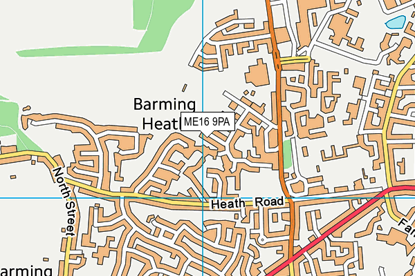 ME16 9PA map - OS VectorMap District (Ordnance Survey) ME16 9PA map - OS VectorMap District (Ordnance Survey)