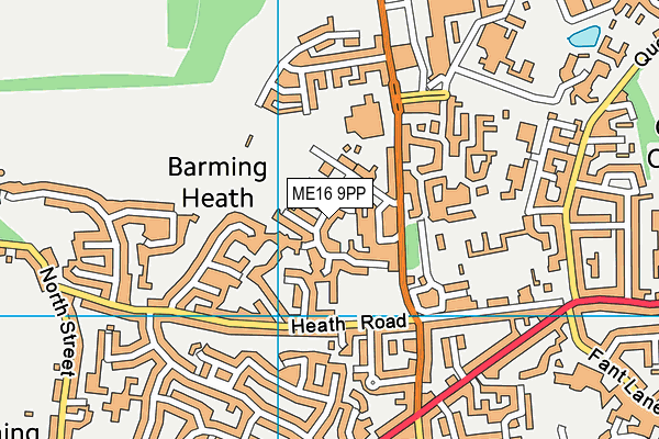 ME16 9PP map - OS VectorMap District (Ordnance Survey)