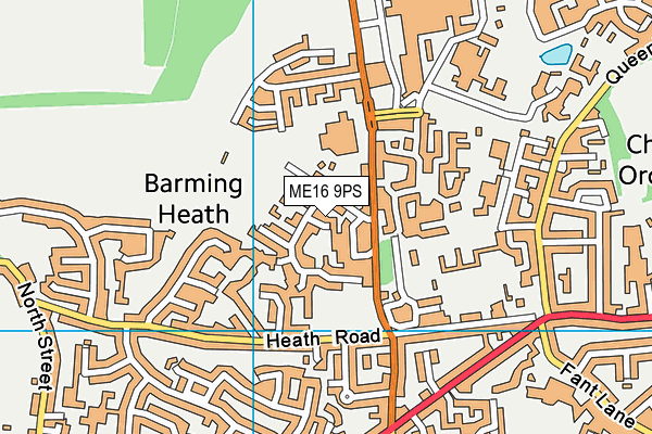 ME16 9PS map - OS VectorMap District (Ordnance Survey) ME16 9PS map - OS VectorMap District (Ordnance Survey)