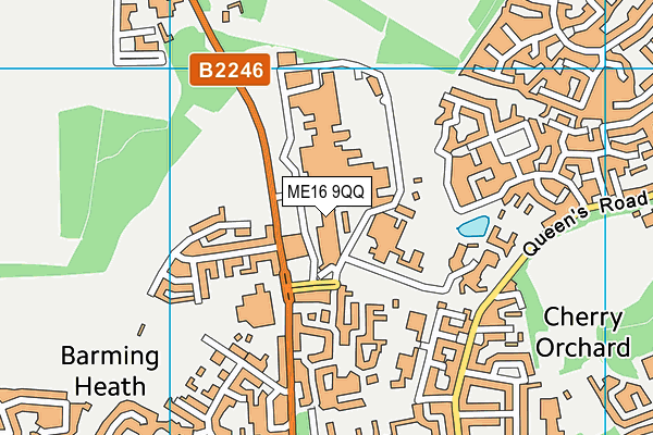 ME16 9QQ map - OS VectorMap District (Ordnance Survey) ME16 9QQ map - OS VectorMap District (Ordnance Survey)