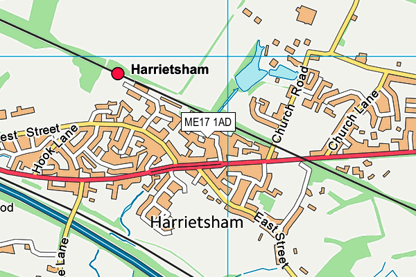 ME17 1AD map - OS VectorMap District (Ordnance Survey) ME17 1AD map - OS VectorMap District (Ordnance Survey)